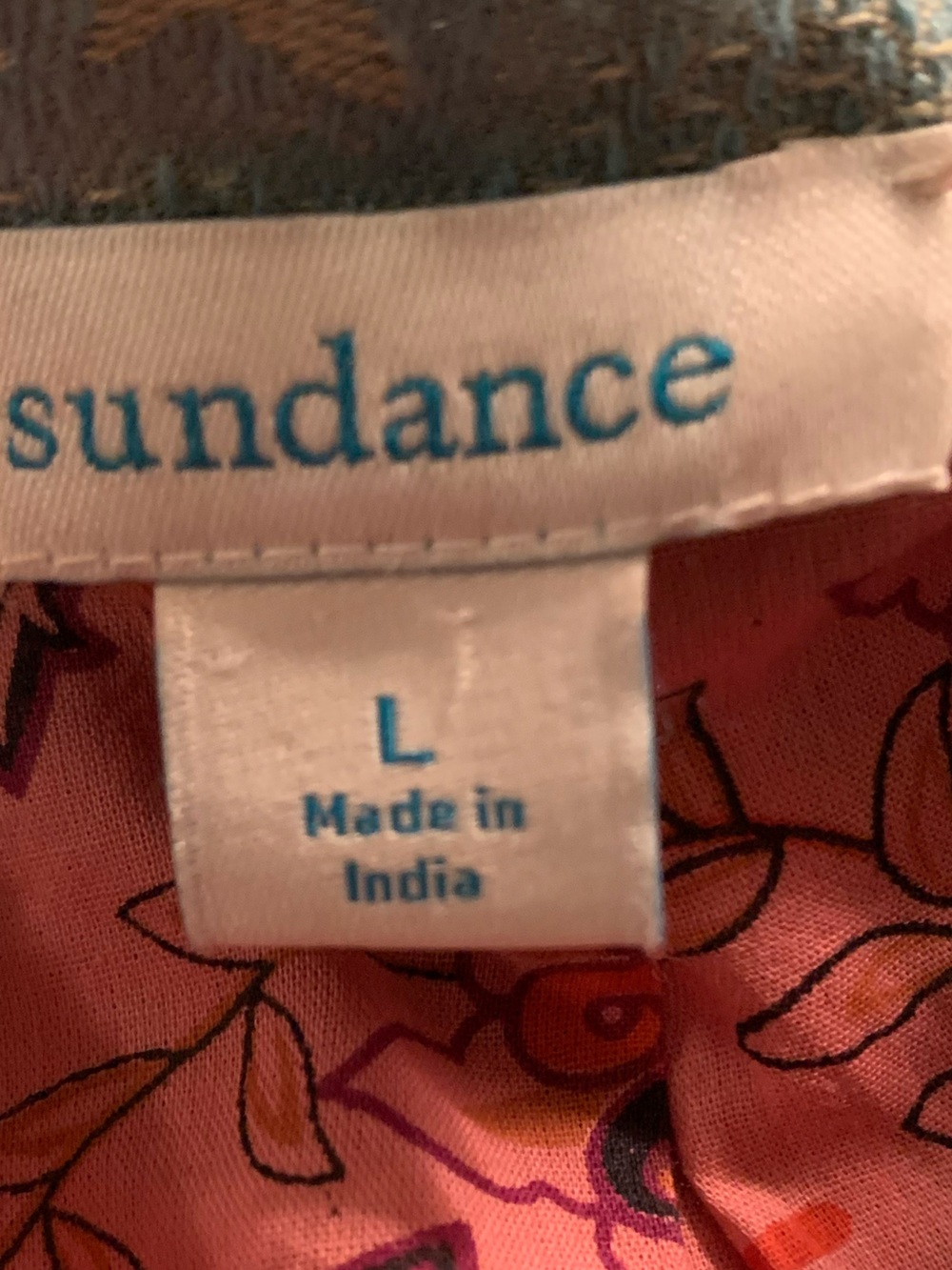 Vintage Sundance Turquoise embroidered Floral-Accented Stripe Blazer L - Picture 13 of 14